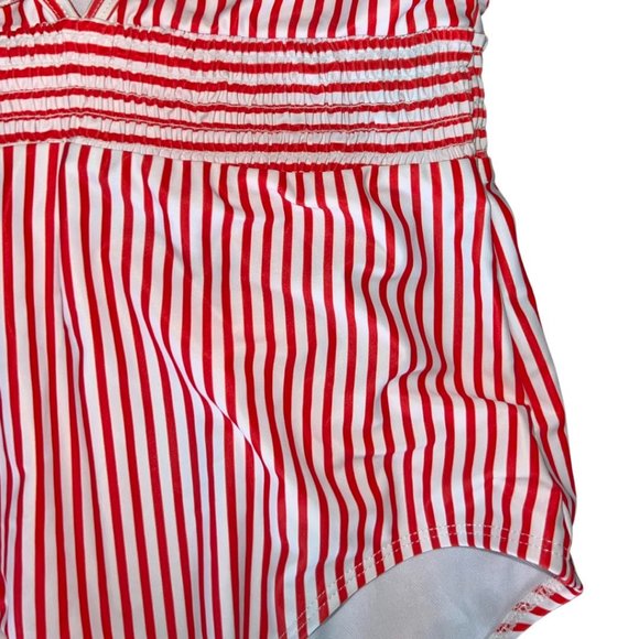 Red/White Striped Swim Suit - Picture 3 of 3